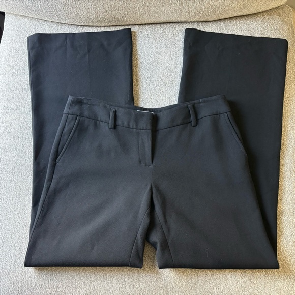 ANN TAYLOR LOFT Marisa Mid-Rise Black Wide Leg Trousers Size 10 - Picture 10 of 11